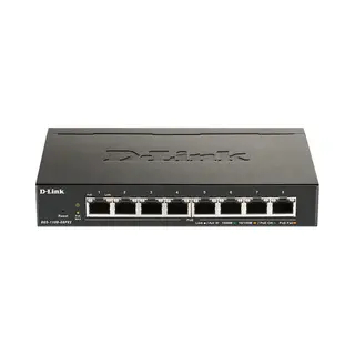 D-Link Dgs-1100-08PV2 Managed L2/L3 Gigabit Ethernet (10/100/1000) Power over Ethernet (PoE) Black