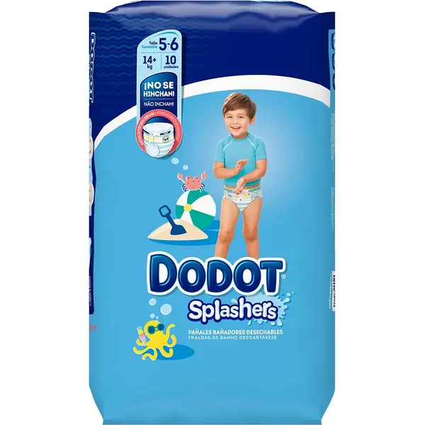 Dodot Splashers Disposable Swimsuit Size 5-6 + 14 Kg 10 U thumbnail