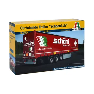 Italeri Curtainside Trailer "Schoeni.ch" Lkw-/Anhänger-Modell Montagesatz 1:24