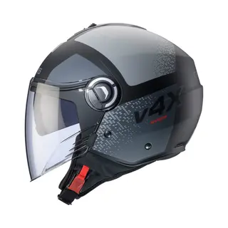 Caberg Helmet Riviera V4X Alpha Matt Black/Anthracite/Grey M