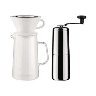 Alessi Slow Coffee Van Koffiemolen Karaf Filterhouder En Filter, Koffiezetapparaat