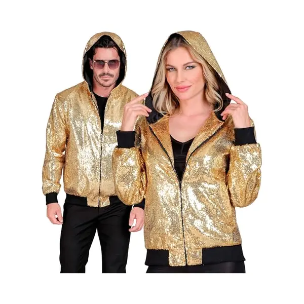 Widmann Pailletten Bomberjas Met Kap Goud thumbnail