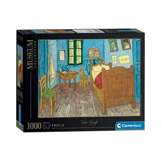 Clementoni Jigsaw Puzzle 1000 Pieces, Collection, Museum Collection Bedroom In Arles, Puzzle For Adults 14-99 Years, Made In Italy, 37092
