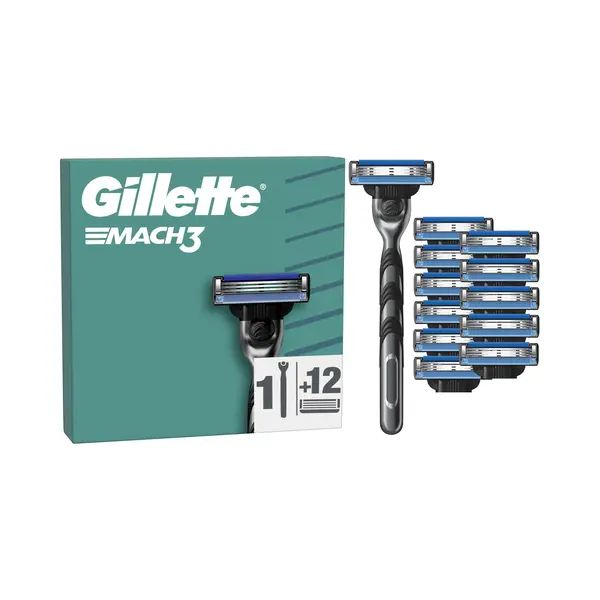 Gillette Mach3 + 12 Ersatzklingen thumbnail
