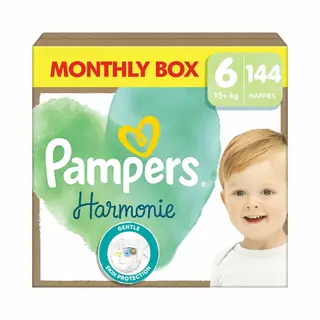 Pampers Harmonie (Gr. 6, Maandelijks Pakket, 144 Pcs.)