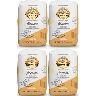 Antimo Caputo Caputo Semola Di Grano Duro Rimacinata Durum Wheat Semolina 1 Kg