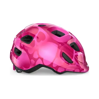 Met Hooray Kinderhelm – Fietshelm Kinderen - Maat Xs/S (46-52cm) – Pink Hearts Glossy