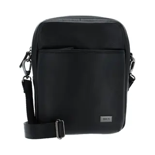 Brics, Herren, Handtasche, Torino Umhängetasche Leder 20 Cm, Schwarz