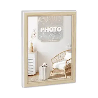 Zep - Kunststof Fotolijst Bensen Wit / Bruin Voor Foto 10x15 - WD464W