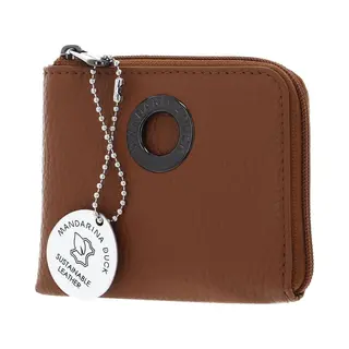 Mandarina Duck Leren Portemonnee Mellow Leather Wallet Indian Tan Bruine