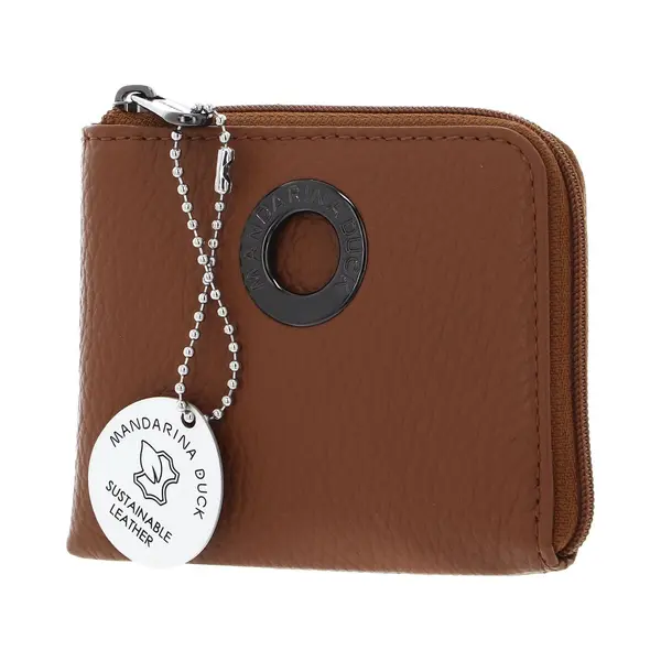 Mandarina Duck Leren Portemonnee Mellow Leather Wallet Indian Tan Bruine thumbnail