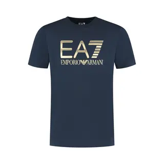 Emporio Armani EA7 Logo Series Oversized Logo Crew T-shirt Heren - Maat L