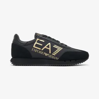 EA7 For Man. 7X000541_AF18609 Trainers Logo Black (43 1/3), Flat, Laces, Casual