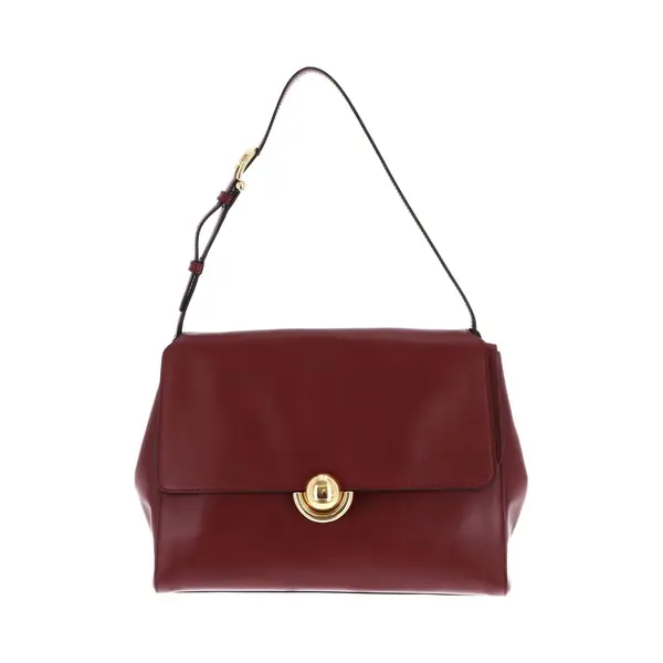 Furla Leren Schoudertas Domus Shoulder Bag 32 Rubino Donkerrood thumbnail