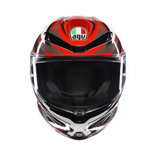 Agv K6 S Reeval Helm, Weiß/rot/grau, Xl (61/62)