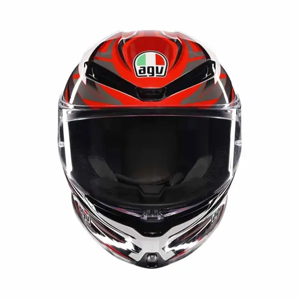 Agv K6 S Reeval Helm, Weiß/rot/grau, Xl (61/62) thumbnail