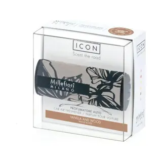 Millefiori, Luchtverfrissers, Vanille & Hout Pictogram Verfrissend Autotextiel - 50 G