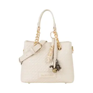 Valentino Schoudertas Gea Shopping Bag Ecru Beige