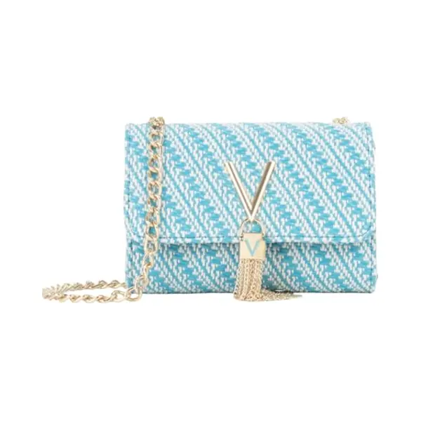 Valentino Schoudertas Divina Summer Flap Bag Turch / Multi Lichtblauw thumbnail