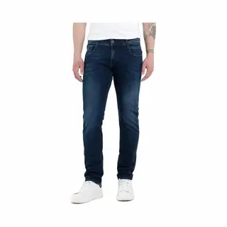 Replay Herren Jeans Anbass - Slim Fit - Blau - Dark Blue Denim