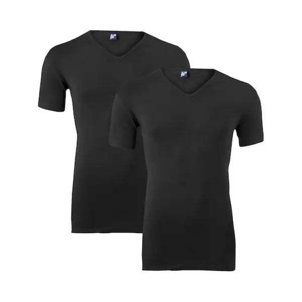 Alan Red Oklahoma Stretch T-Shirt Schwarz (2er-Pack) - Größe M thumbnail
