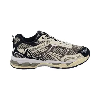 MRPheren Sneaker Velarus Leder En Mesh Taupe En Zwart