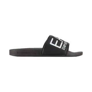 EA7 Herren Pantoletten Schwarz Gummi
