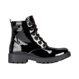 Geox Girls J Casey Ankle Boots, Black, 11 Uk