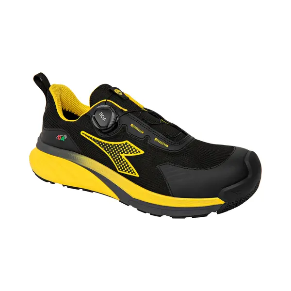 Diadora Vortex Da2 Boa Low S3s Sc Sr Hro Esd-sicherheitsschuhe - 42 Eu - Schwarz / Gelb thumbnail