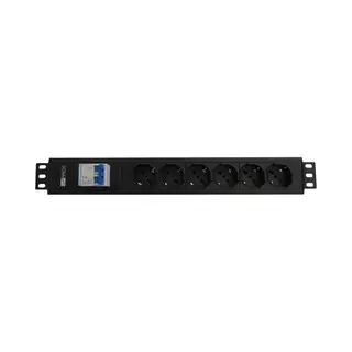 Wp Wpn-Pdu-I02-06 Stromverteilungseinheit (Pdu) 6 Ac-Steckdose(n) 1,5U Schwarz