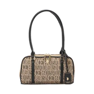 U.S. Polo Assn. Schoudertas Taupe / Zwart