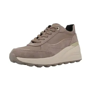 Geox Women's D Spherica Ec13 Trainers, Beige, 4 Uk