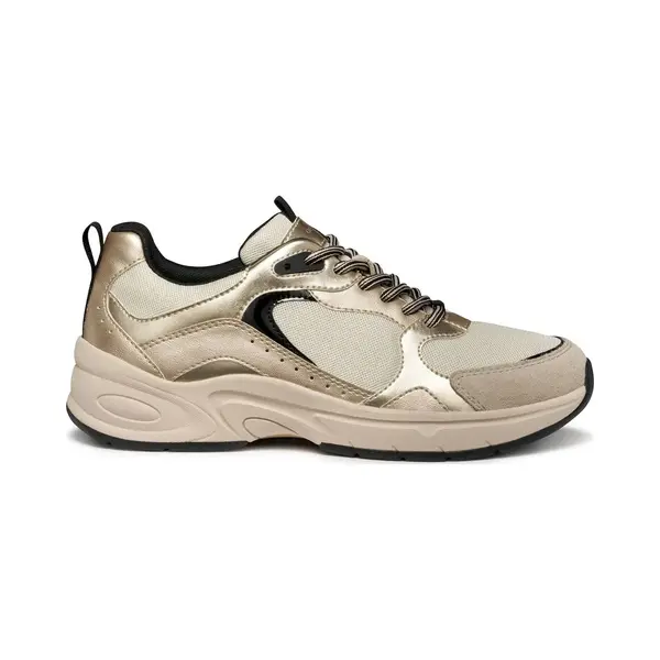 Geox D Zarvia Sneakers Voor Dames, Beige, 37 Eu thumbnail