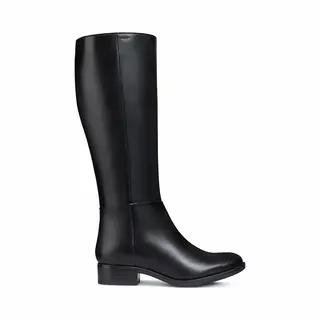 Geox, Damen, Boots + Stiefel, Stiefel, Schwarz, (39)