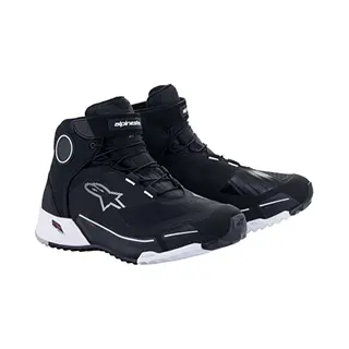 Alpinestars Cr-X Drystar Motorcycle Shoes (Black/White, 11.5 (45))
