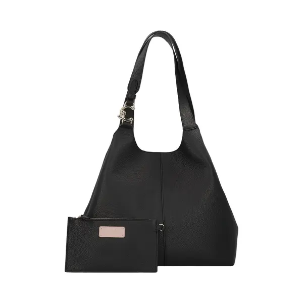 Coccinelle Leren Schoudertas C-Easy Shopper Noir Zwart thumbnail