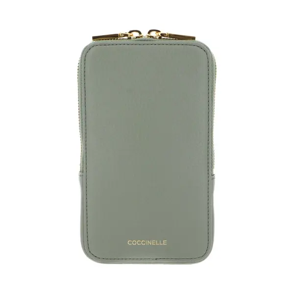 Coccinelle Leren Telefoontasje Flor Hi-Tech Phone Bag Greenery Mintgroen thumbnail