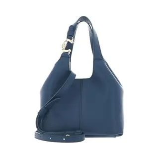 Coccinelle Leren Handtas Schoudertas C-Easy Crossbody Bag Deep Blue Blauw