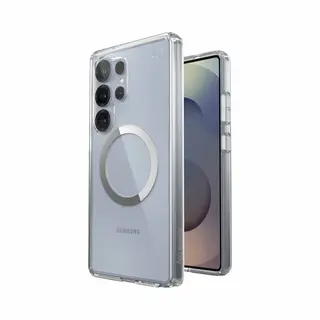 Speck Samsung Galaxy S25 Ultra Case - Magnet Case, 13-Foot Drop Protection, Anti-Yellowing, Raised Bezel And Enhanced Buttons - Presidio Perfect-Clear