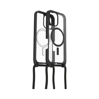 OtterBox React Necklace - MagSafe Smartphone Hülle, Mobiele Telefoonketen, Zwart, Transparant