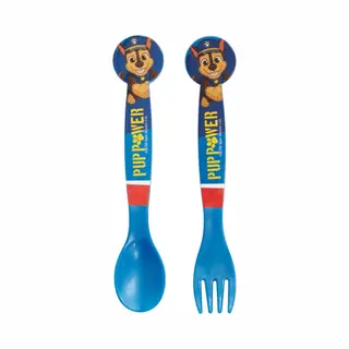 Paw Patrol - Pup Power - Kunststof Bestekset - Vork En Lepel