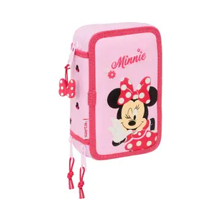 Disney Minnie Mouse Gevuld Etui Hello - 37 Stuks - 19, 5 X 12, 5 X 5, 5 Cm - Polyester