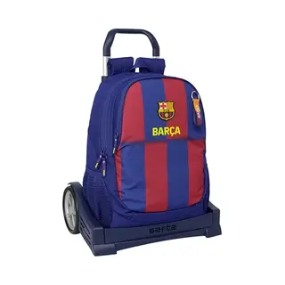 Safta Fc Barcelona 1e Team 25/26 Ergonomische Rugzak Met Evolution-trolley, Ideaal Voor Kinderen Van Verschillende Leeftijden, Comfortabel En