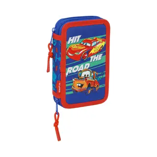 Disney Cars Gevuld Etui Hit The Road - 29 Stuks - 19, 5 X 12, 5 X 4 Cm - Polyester