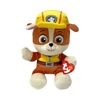 Ty Rubble Paw Patrol Weiches Plüschtier Für Kinder, Kuschelteddy, Sammlerstück Stofftier, Beanie Babies Serie, Regular