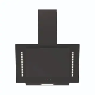Cata Appliances Cata UBARUNW6 60cm Black Angled Glass Rf Hood With White Ambient Light
