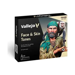 Acrylicos Vallejo Farb-Set Gesicht- Und Haut-Töne - 16 X 18 Ml