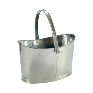 Ibergarden Plantenbak - Zink - Mand - Ovaal - Met Handvat - 36 X 20 X 21 Cm - Plantenpot
