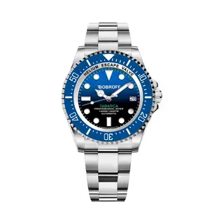 Bobroff Tabarca BF0003J1ba Men's Automatic Dive Watch 44mm Blue