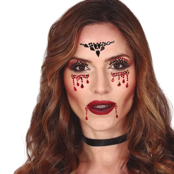 Fiestas Guirca - Plakdiamantjes Jewel Face Vampier (per Set) thumbnail